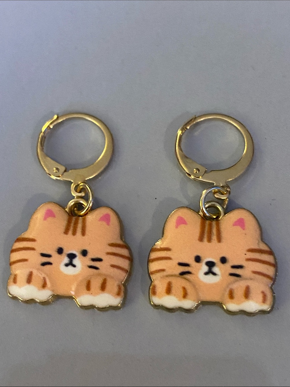 Cute Pink Cat Earrings